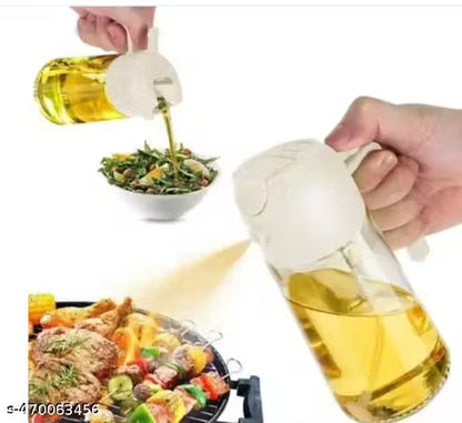 Oil Dispenser & Mist Spray Bottle, Cooking/Baking Tool & Accessories, Leakproof Seasoning Bottle, Cooking Oil Container 500ml Multicolor(Pack of 1)