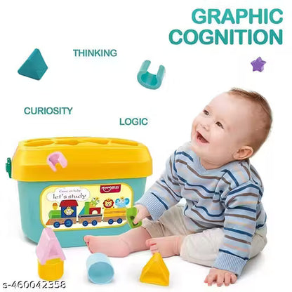 Baby and Toddler Plastic First Block Shape, Color, ABCD Shape, First block (Multicolor)
