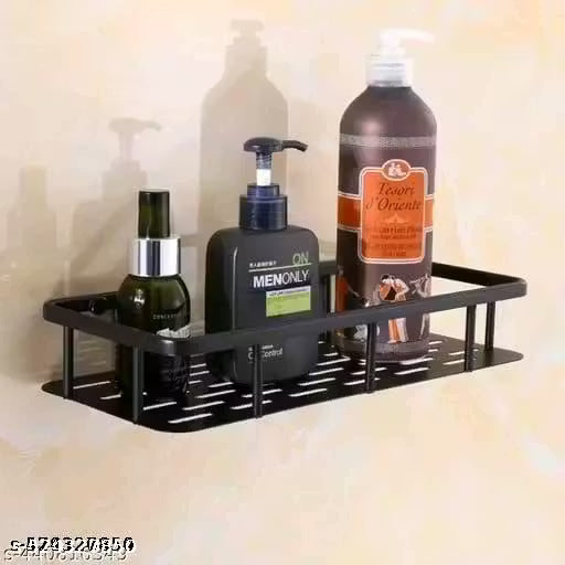 PACK OF 1 Shelves Bathroom Shelves No-Drill Corner Shelf Metal Shower Storage Rack Holder Toilet Organizer Holder Wall Mount Shower Room Rack