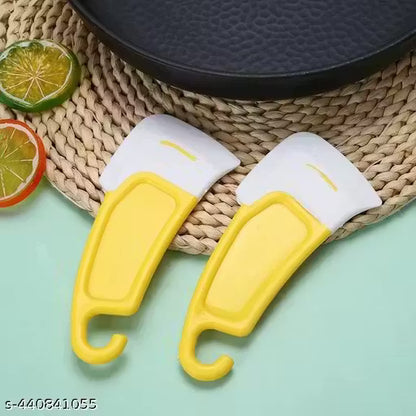 Food Scraper Tool Heat Resistant Scraper Spatula for Fast Cleaning Removing Dirt Strains Oil Leftover Waste Before Washing from Fry Pan Dish Pot Plates Thalia Saves Water and time (Pack of 2)