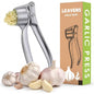 Garlic Crusher Presser Garlic Press Manual Garlic Mincer Stainless Steel Garlic Cutter Chopper,Hand Press Garlic Crusher and Chopper, Mincer Cutter for Garlic for Kitchen