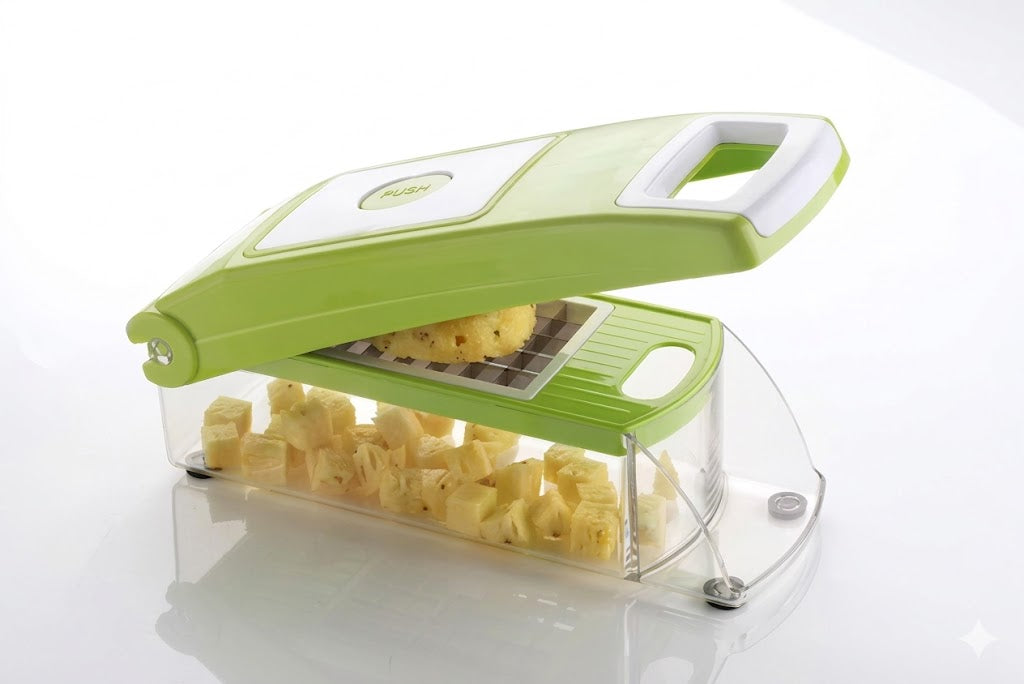 12 in 1 (green) multi vegetable cutter, fruit slicer and Vegetable & Fruit Grater & Slicer (12 in 1 cutter set, chopper, grater, peeler, Slicer, vegetable cutter, fruit cutter)